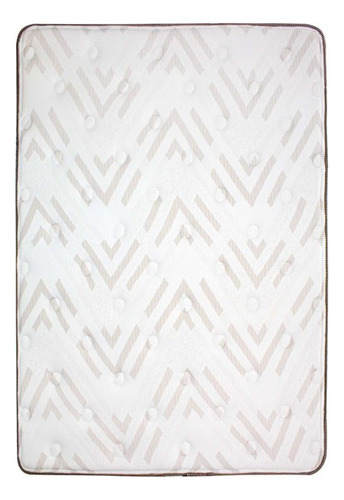 Colchón De Resortes Queen Size Dormimundo Spark 30 Cm Medio Color Dorado oscuro