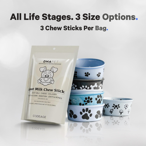 Leche De Cabra Chew Sticks Dna Pet Para Perros Con Alto Cont