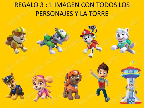 Paw Patrol Logo Personalizado Digital Patrulla