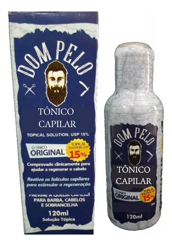 Dom Pelo Nixidil Tônico Capilar Kit 6 Un 120 Ml Cada