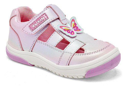 Yuyin Sandalia Para Niña Rosa Tornasol, Cod. 125973-c