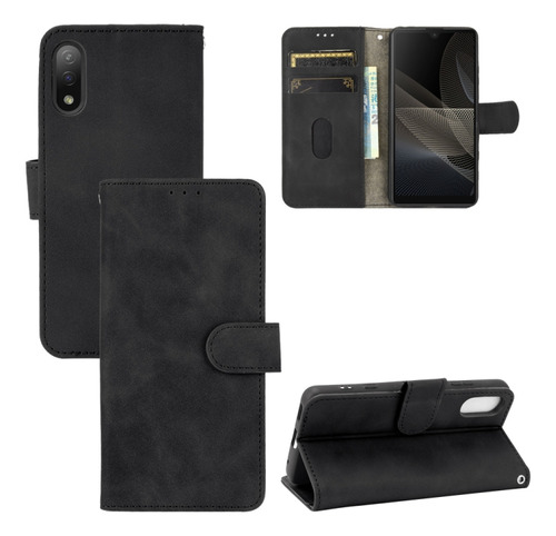 Funda Skin Feel De Color Negro Para Sony Xperia Ace Ii