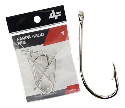 Anzol Albatroz 4330 C/ Farpa Nº 16 - Cartela C/ 32 Unidades
