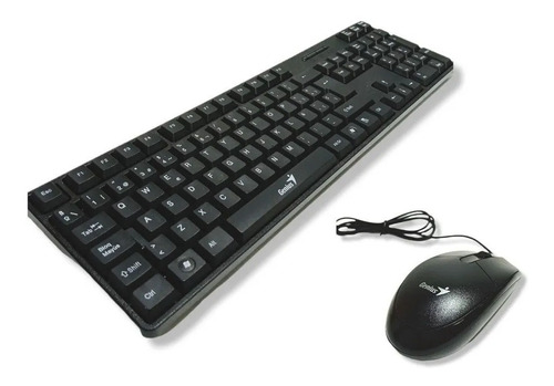 Teclado + Mouse Genius Kbm-18 Combo Usb Pc Laptop