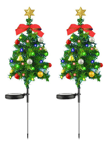 Luces Decorativas Solares Led For Árbol De Navidad 2 Piezas