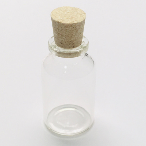 Imagen 4 de 5 de Frascos Vidrio 15 Ml Con Corcho × 50 Unidades Mini Botellas