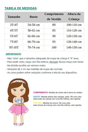 Fantasia Vestido Infantil Isabela Madrigal Filme Encanto