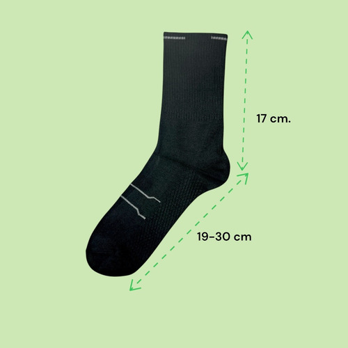 5 Pares Calceta Deportiva 3/4 Unisex, Algodón