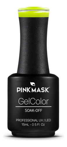 Pink Mask Gel Color Semipermanente Uv/led 15ml Color Lemon Spark 163