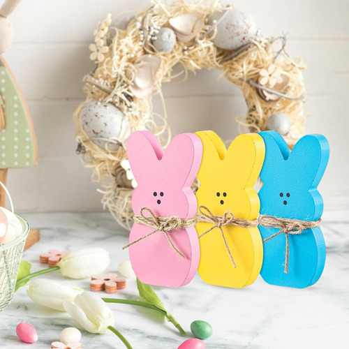 Qipai Easter Craft Holiday Party Supplies Estatua De Conejo