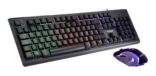 Kit Teclado Y Mouse Gamer Noga Nkb-089 Retroiluminado Led