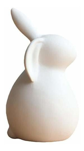 Amosfun Ceramica Estatuilla De Conejito Figuras De Conejit