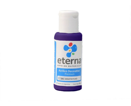 Eterna Acrilico Decorativo 50ml Violeta Fluo