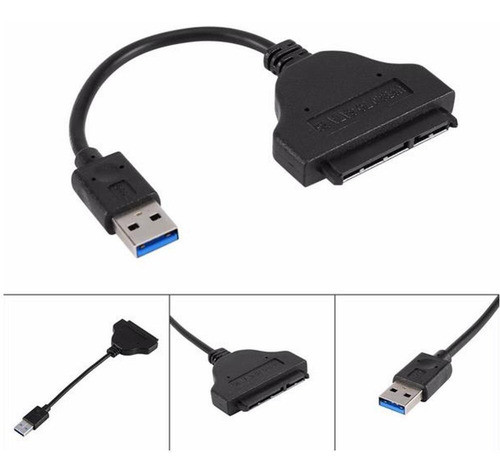 Imagem 3 de 6 de Cabo Adaptador Conversor Ssd/ Hd Sata 2.5' 3.5' Para Usb 2.0