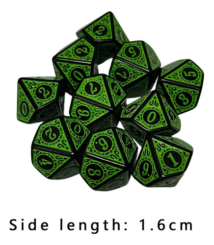Juego De Dados Poliédricos 10x Juego De Dados Para Juegos