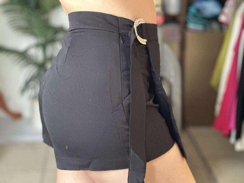 Short Falda Corto Mujer Tiro Alto Cómodo