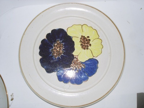 Plato De Gress Denby Made In England Pintado A Mano En Perfe