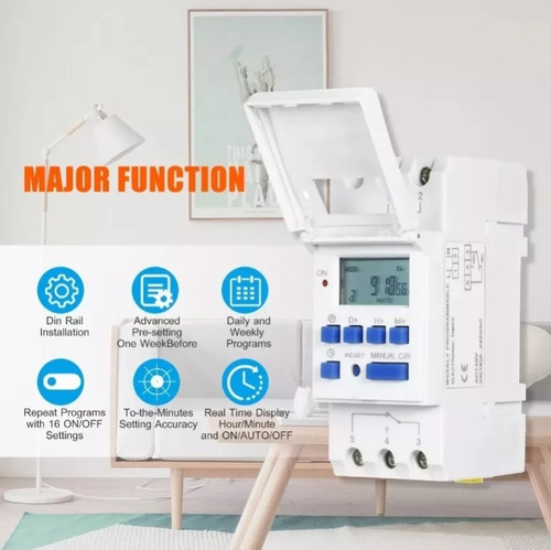 Temporizador Programable Con Pantalla Lcd Digital Ahc15a