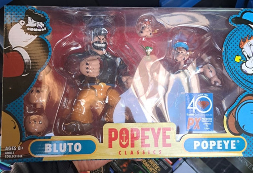 Popeye Classics, Popeye Y Bluto, Figuras Coleccionables!!! (Usado)