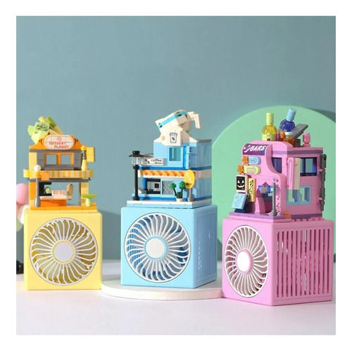 Ventilador Diy Building Blocks Juguetes Educativos