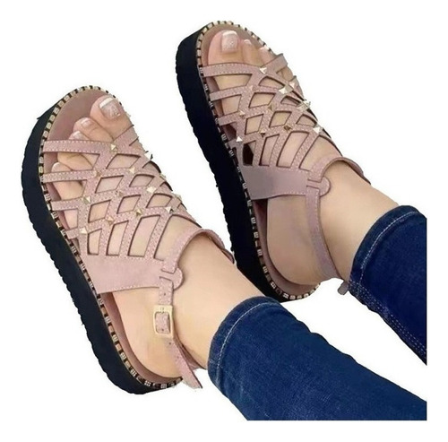 Sandalias Cómodas Sandalias Mujer Malla Transpirable A