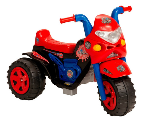 Moto Eletrica Infantil Spider Meninos Radical 6v Com Luz Som