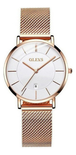 Relojes De Cuarzo Con Calendario Ultrafinos Olevs 5869a