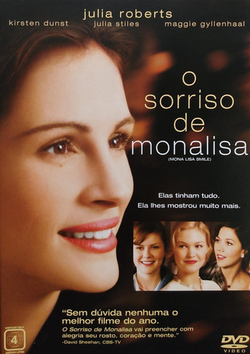 O Sorriso De Monalisa Dvd Julia Roberts Stiles Kirsten Dunst (Usado)