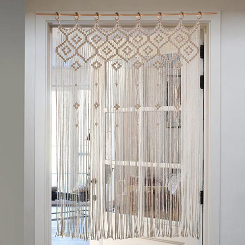 Cortina De Macramé, Cortina Para Ventana, Tipo A