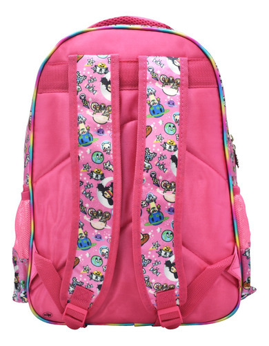 Mochila Sweet Donas Y Mascotas Espaciales 3d Estampado Rosa Primaria Tokidoki