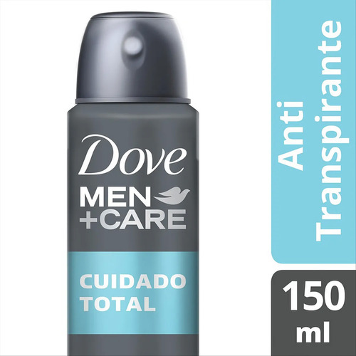 Kit 3 Desod Aerossol Dove Men Care Cuidado Total 150ml