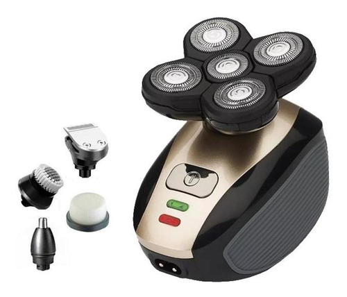 Maquina Profesional 5d Barba, Mxpri-001, Negro Oro, 220v, 5 Color Oro Rosa