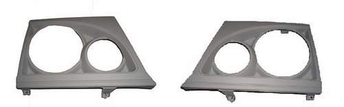 Imagem 2 de 7 de Kit Moldura Farol + Pisca L-200 Quadrada Gl/gls 2001/2006