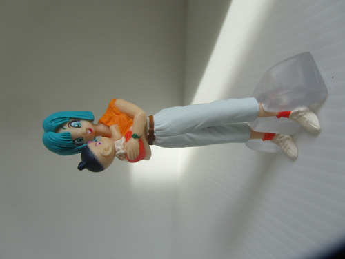 Dragon Ball Bulma Con Trunks Bebe Gashapon Original