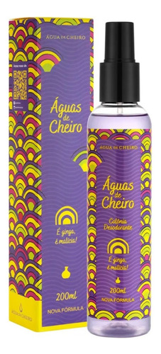 Deo Colônia Água De Cheiro É Ginga, É Malícia! 200ml Feminina Floral Splash Fresco Lavanda E Violeta Perfumação Leve E Encantadora Perfume Refrescante