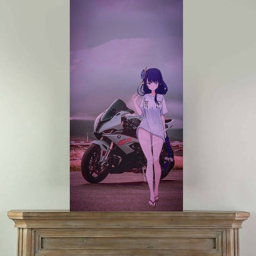 Cuadro Decorativo Moto Mami Anime 90 X 45