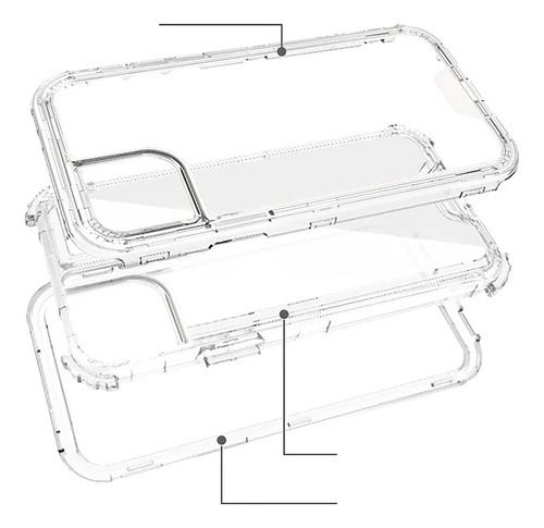 -funda Protector Uso Rudo 3 En 1 Para Samsung .