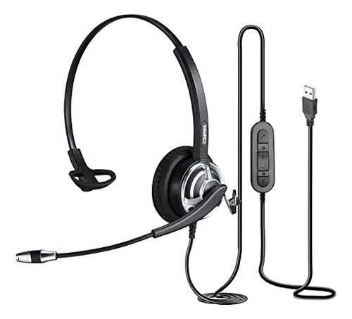 Auriculares Usb Con Micrófono Para Pc - Cancelación De
