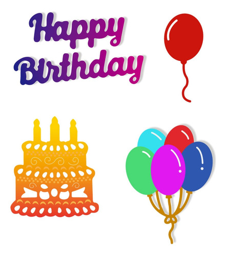 Troqueles De Cumpleaños Para Cortar Metal, Manualidades, Man