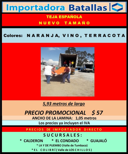 Imagen 9 de 12 de Teja Pvc Promoción Al 50% Teja De Arcilla Granito T1