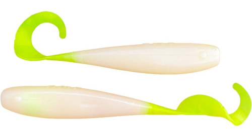 Señuelo Gomas Am Fishing 4 Pulgadas 8 Pack Para Pesca Color Red Glow