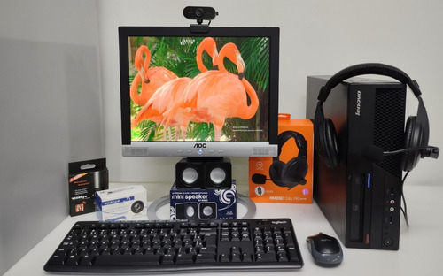 Monitor De 19 Polegadas, Cpu Core 2 Duo E Teclado E Mouse (Usado)