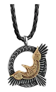 Collar Águila Nórdica Acero Inoxidable Nórdico Odin Vikingo
