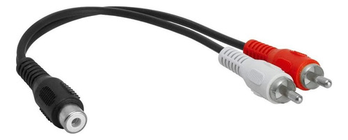 Cable Adaptador En Y De Audio | 1 Rca Hembra A 2 Rca Macho