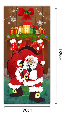 Cortina De Navidad, Funda Puerta Navideña