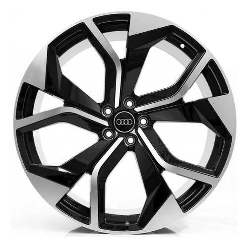 Rodas 22 Audi Sport Rsq8 5x112 Sq5 Sq8 Q5 Q8 A5 A6 A7 Cor Preto Com Diamantado