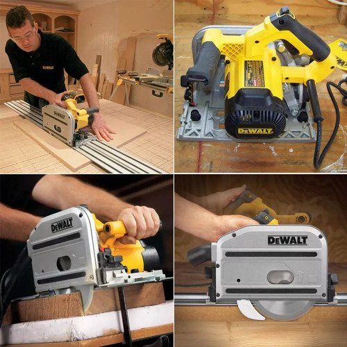 Serra Circular Dewalt De Trilho 1300w 165mm Dws520k 220v