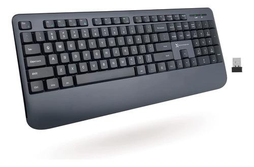 Teclado Ergonomico Inalambrico Para Pc | Reposamunecas, N...