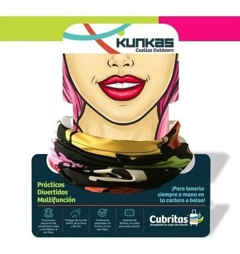 Cuello Térmico Cubritas Kunkas Cubre Tapa Boca Hombre Mujer