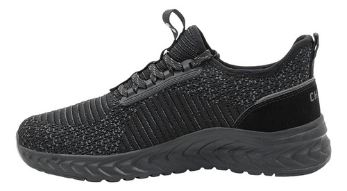 Tenis Charly® Walking Relax Para Hombre Textil Color Negro